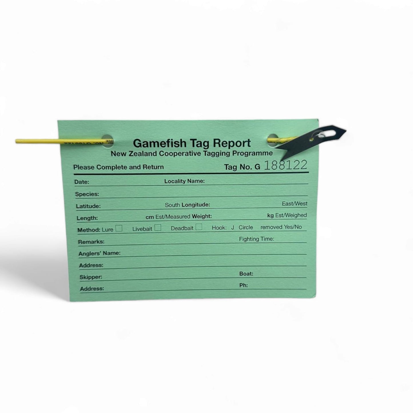 Stainless steel dart tags - pack of 5